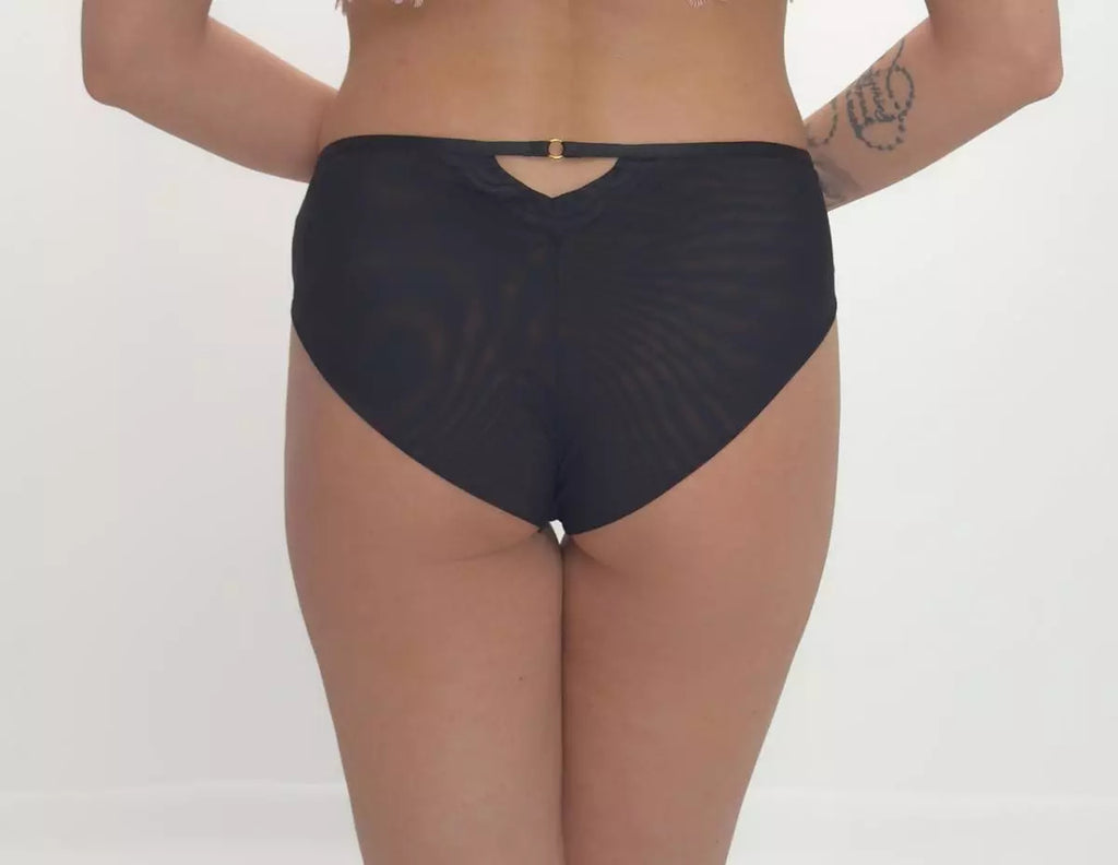 Kinga P-1105 2 Coco Briefs Panties Black/S