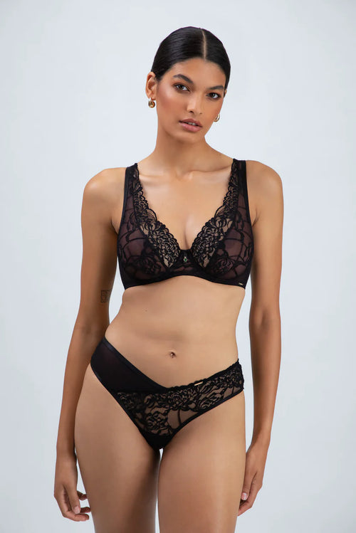 Alles Truffle Noir M Bralette Biustonosz Braletka