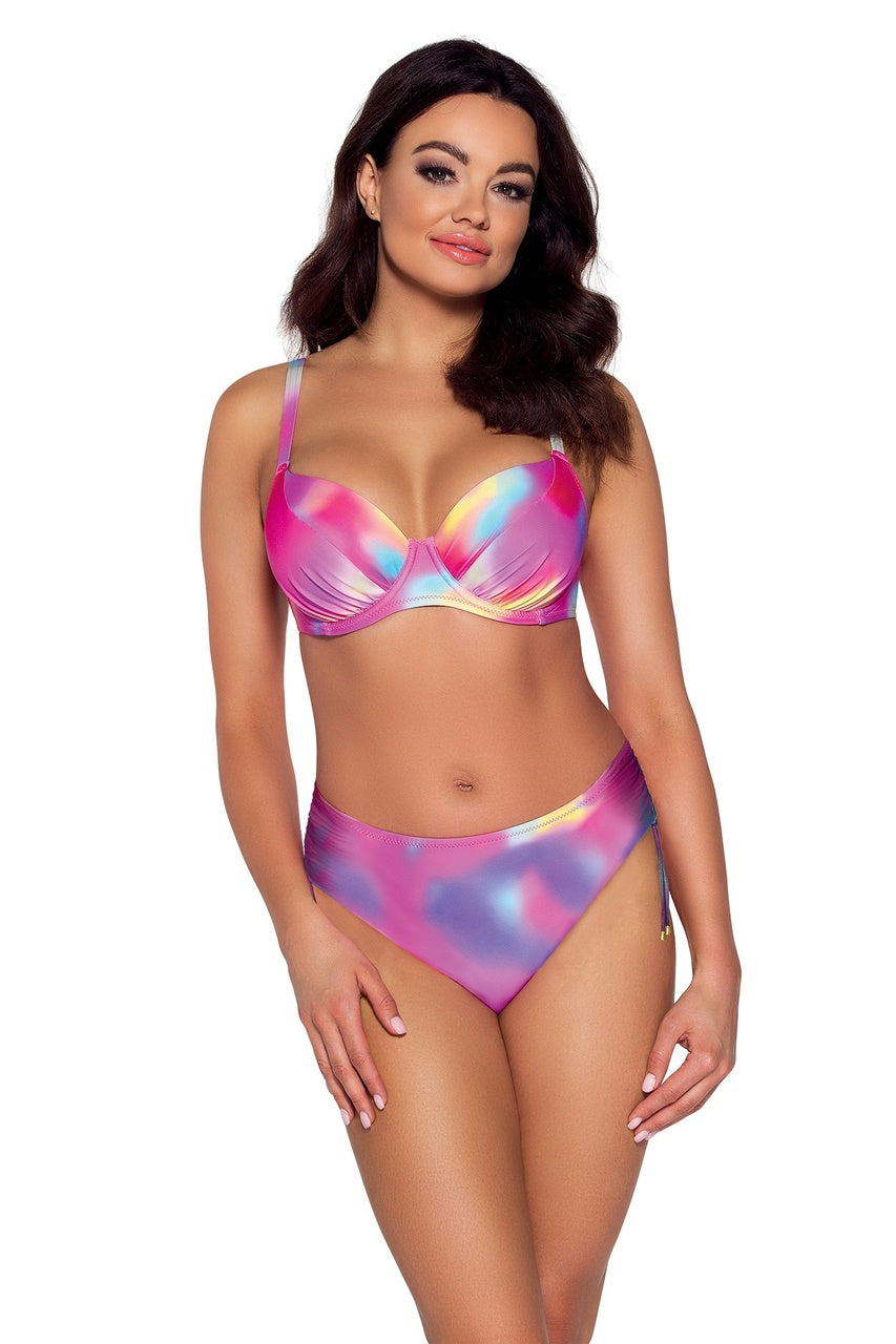 Ava SK 163 Pastel Tie Dye Kostium Kąpielowy Dwuczęściowy