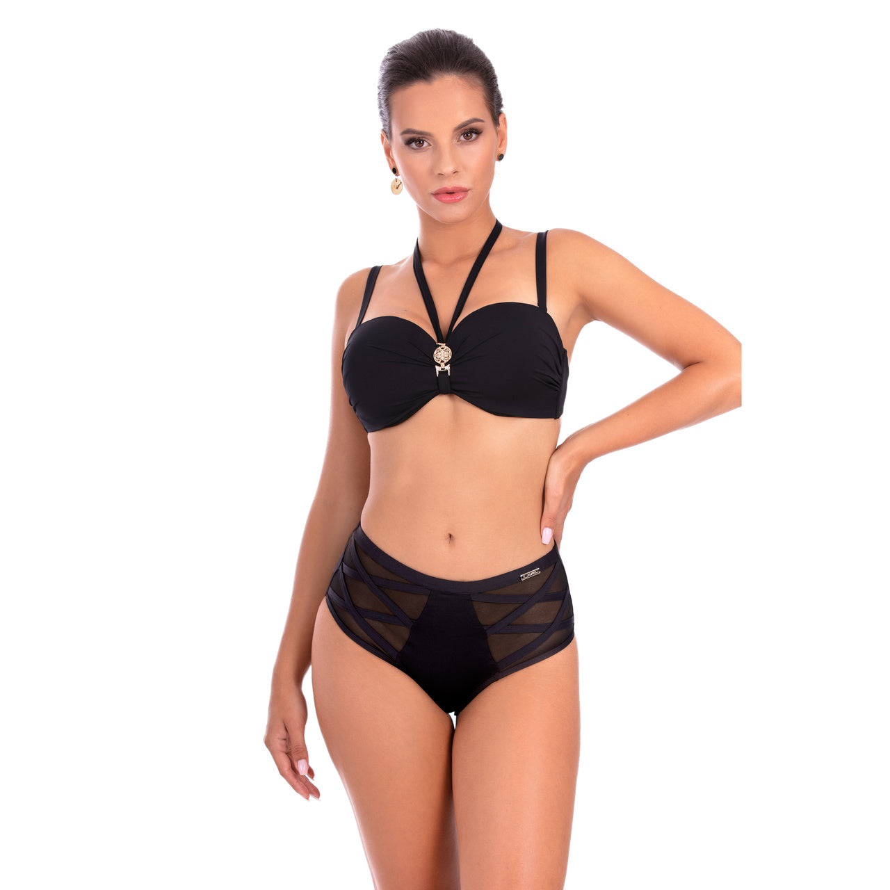 Lavel Brigitt O VF Negro Zweiteiliger Badeanzug