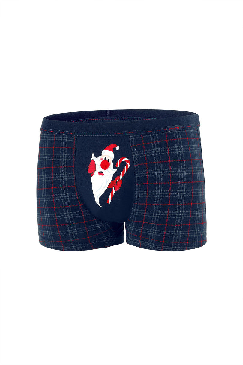 Herren-Boxershorts mit Weihnachtsmannmotiv